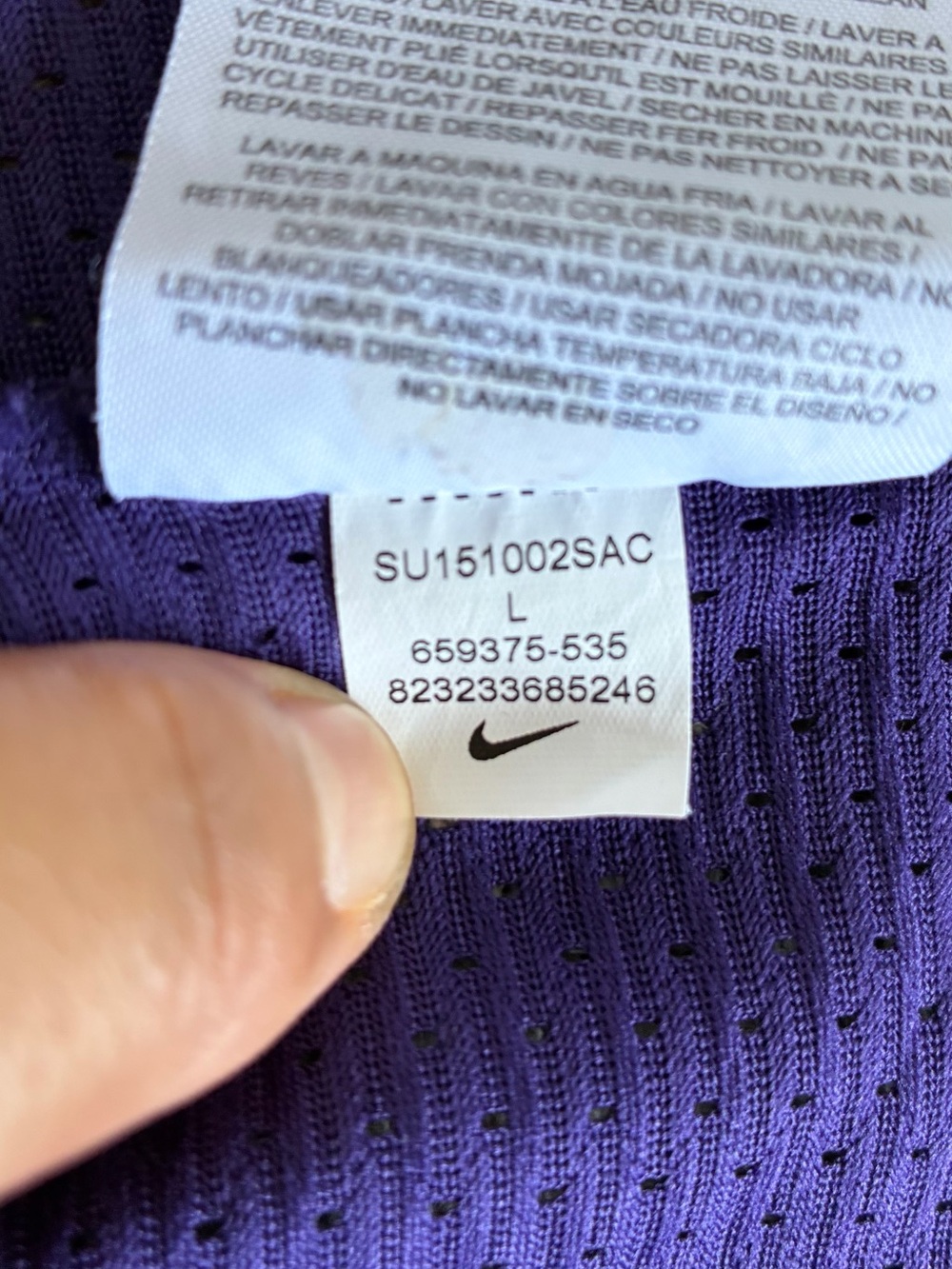 Nike Track & Field Mesh Tank Top Purple Pink Women's Sz L. - Picture 7 of 11
